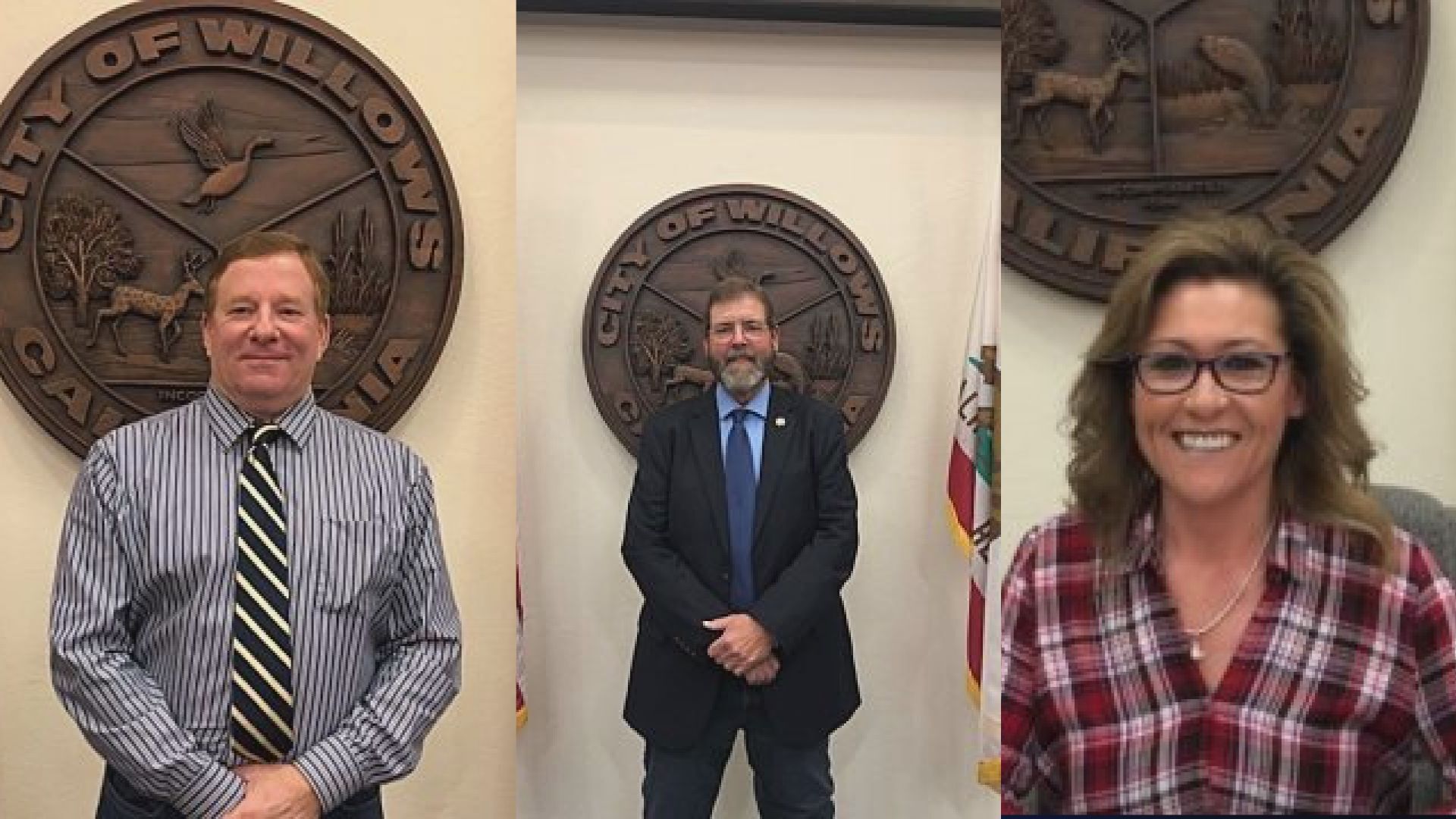 3 miembros del concejo municipal de Willows